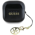 Guess Glossy Effect Printed Classic Logo & Charm TWS headphones - black
