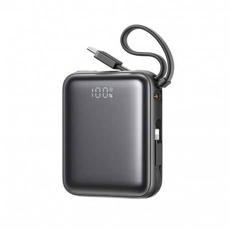 Joyroom JR-PBF27 10000mAh 22.5W Powerbank with Built-in USB-C and Lightning Cables - Black