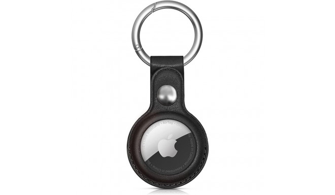 Apple AirTag PU Leather Case - Black