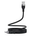 Acefast C11-04 USB-A - USB-C 3A Cable 1.2m Magnetic Braid - Black