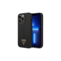 Guess GUHCP14LSLTGK iPhone 14 Pro 6.1" black/black hardcase Silicone Triangle