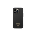 Guess GUHCP14LSLTGK iPhone 14 Pro 6.1" black/black hardcase Silicone Triangle