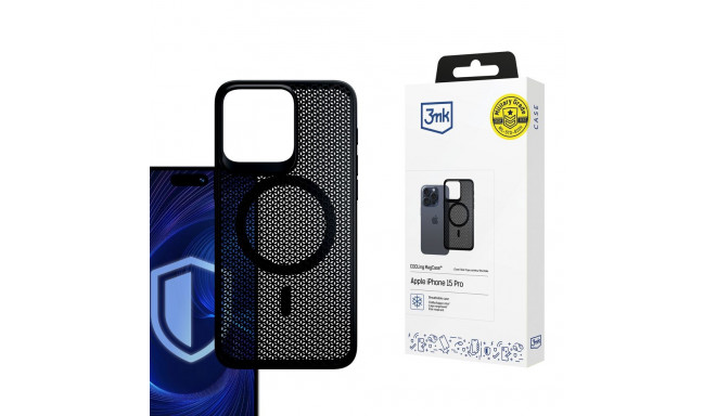 3mk COOLing MagCase Case for Apple iPhone 15 Pro - Black