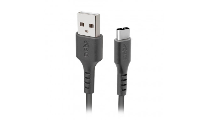 SBS TECABLETC220K USB-A - USB-C Cable 2 m - Black