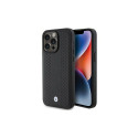 BMW Leather Diamond Pattern case for iPhone 15 Pro - black