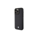 BMW Leather Diamond Pattern case for iPhone 15 Pro - black