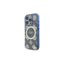 Guess GUHMP16XH4PYEEB iPhone 16 Pro Max 6.9" blue/blue hardcase IML Peony On 4G Background MagS