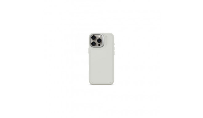 Decoded AntiMicrobial Silicone Stacks Backcover Case with MagSafe for iPhone 16 Pro Max - Gray
