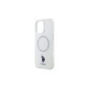 US Polo IML Ring MagSafe Case for iPhone 16 Pro Max - White
