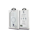 US Polo IML Ring MagSafe iPhone 16 Pro Case - White