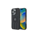 Mercedes MB Double Layer Crossed Lines MagSafe iPhone 16 Pro Case - Black