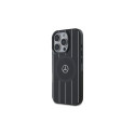 Mercedes MB Double Layer Crossed Lines MagSafe iPhone 16 Pro Case - Black