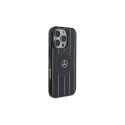 Mercedes MB Double Layer Crossed Lines MagSafe iPhone 16 Pro Case - Black