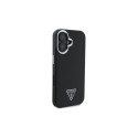 Guess Grained Triangle MagSafe case for iPhone 16 - black