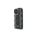 DKNY Checkered Pattern Magsafe iPhone 16 Pro Max Case - Black