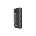 DKNY Checkered Pattern Magsafe iPhone 16 Case - Black