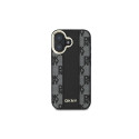 DKNY Checkered Pattern Magsafe iPhone 16 Plus Case - Black