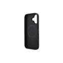 DKNY Plain Silver Logo MagSafe iPhone 16 Case - Black