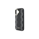 DKNY Checkered Pattern Magsafe iPhone 16 Plus Case - Black