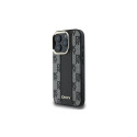 DKNY Checkered Pattern Magsafe iPhone 16 Pro Case - Black
