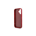 Karl Lagerfeld Diagonal Quilted Script iPhone 16 Case - Red