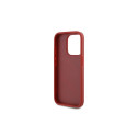 Karl Lagerfeld Diagonal Quilted Script case for iPhone 15 Pro Max - red