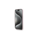Karl Lagerfeld Diagonal Quilted Script case for iPhone 15 Pro Max - pink