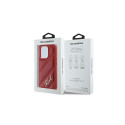 Karl Lagerfeld Diagonal Quilted Script case for iPhone 15 Pro Max - red