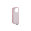 Karl Lagerfeld Diagonal Quilted Script case for iPhone 15 Pro Max - pink