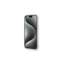 Karl Lagerfeld Diagonal Quilted Script case for iPhone 15 Plus / 14 Plus - pink
