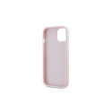 Karl Lagerfeld Diagonal Quilted Script case for iPhone 15 Plus / 14 Plus - pink