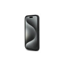 Karl Lagerfeld Diagonal Quilted Script case for iPhone 15 Pro - black