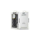 DKNY Leather Checkered Mono Pattern MagSafe iPhone 15 Pro Max Case - Black