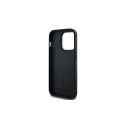 DKNY Leather Checkered Mono Pattern MagSafe case for iPhone 14 Pro - black