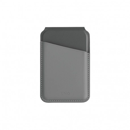 Uniq Lyden DS magnetic RFID wallet with phone stand - gray and black