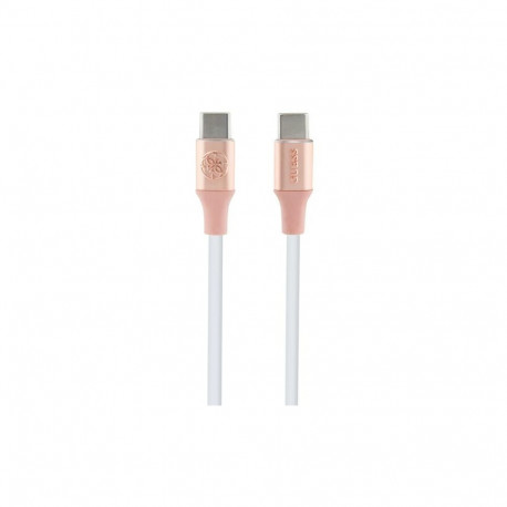 Guess Ebossed Logo USB-C / USB-C Cable 1.5m Fast Charging - Pink