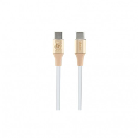 Guess Ebossed Logo USB-C / USB-C Cable 1.5m Fast Charging - Gold