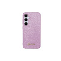 Guess Glitter Script case for Samsung Galaxy S24+ - purple