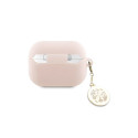 Guess GUAP23DSLGHDP AirPods Pro 2 cover pink/pink 3D Rubber 4G Diamond Charm