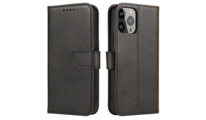 Magnet Case for Samsung Galaxy A14 5G cover with flip wallet stand black