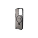 Guess Ring Stand Script Glitter MagSafe case for iPhone 13 Pro / 13 - black