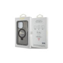 Guess Ring Stand Script Glitter MagSafe case for iPhone 13 Pro Max - black