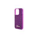 Guess Disco Metal Script case for iPhone 14 Pro Max - fuchsia