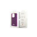 Guess Disco Metal Script case for iPhone 14 Pro Max - fuchsia