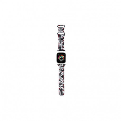 Hello Kitty Silicone Heads & Stripes Strap for Apple Watch 38/40/41mm - Black