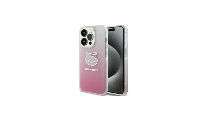Hello Kitty IML Gradient Electrop Kitty Head case for iPhone 13 Pro Max - pink
