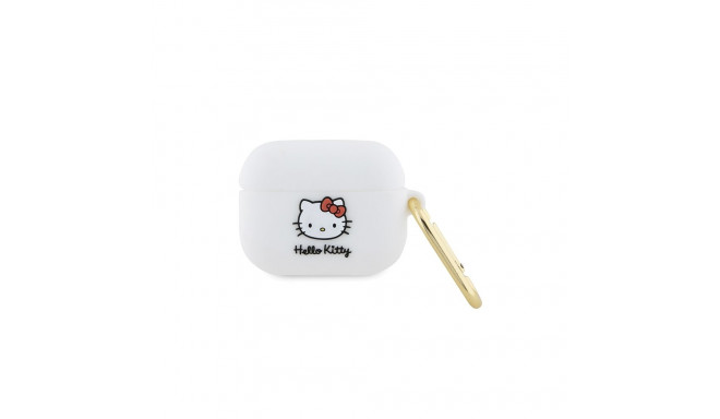 Hello Kitty Silicone 3D Kitty Head case for AirPods Pro - white