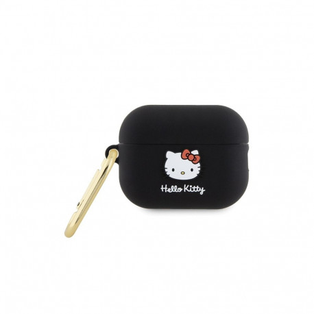 Hello Kitty Silicone 3D Kitty Head Case for AirPods Pro 2 (2022/2023) - Black