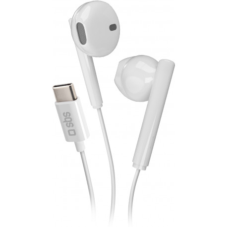 SBS earphones Studio Mix 65c USB-C, white