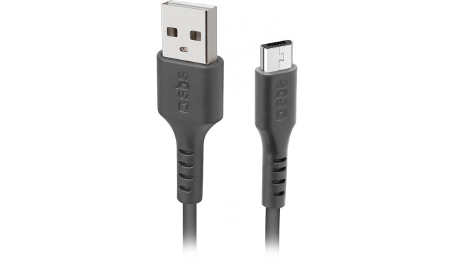 SBS kaabel USB - microUSB LTHL200 1m, must